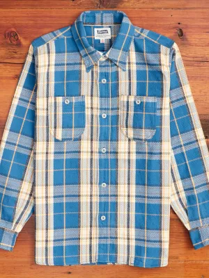 720WS Heavy Flannel Shirt in Navy