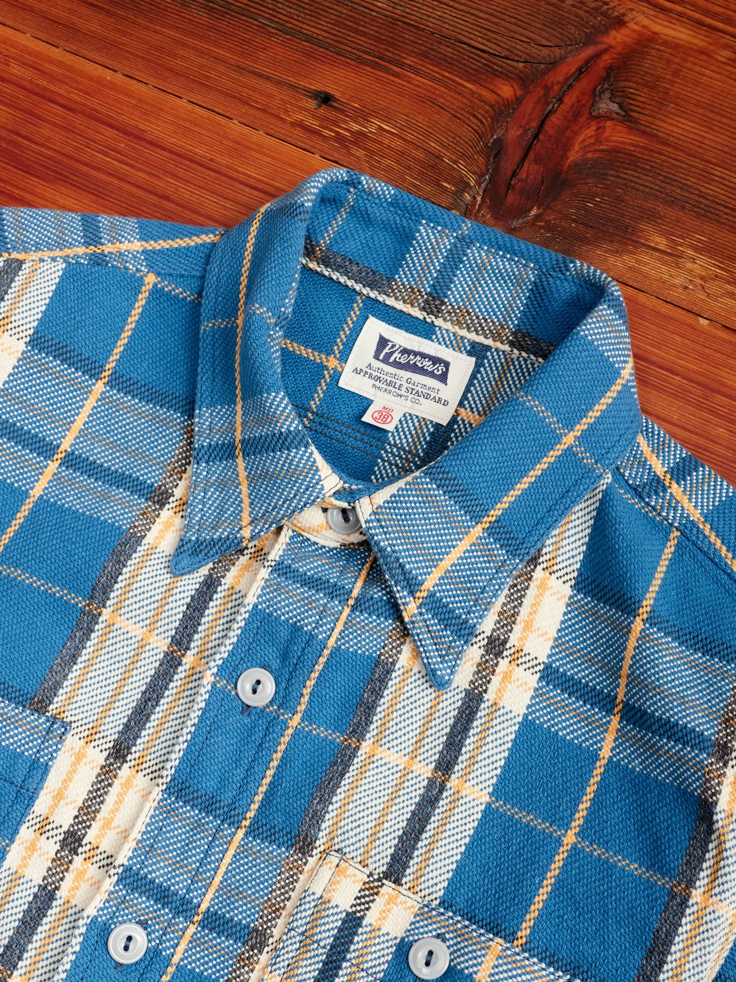 720WS Heavy Flannel Shirt in Navy