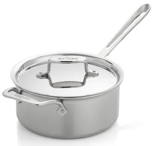 All-Clad D5 Brushed Stainless Steel Saucepan With Lid– 3 QT