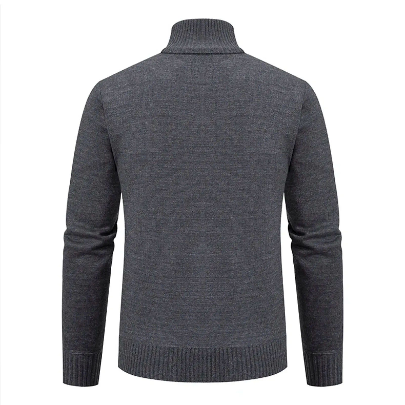 Autumn Winter Cashmere Padded Warm Men's Knitted Sweater Coat - Casual Fashion Outerwear