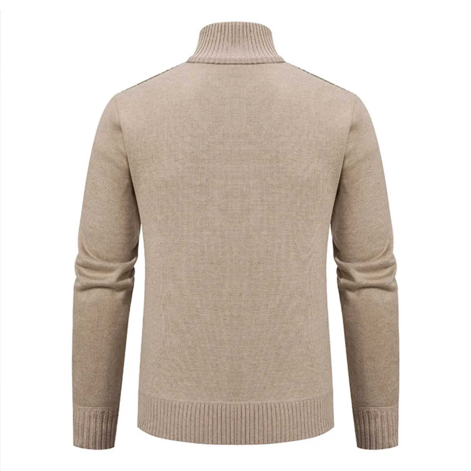 Autumn Winter Cashmere Padded Warm Men's Knitted Sweater Coat - Casual Fashion Outerwear