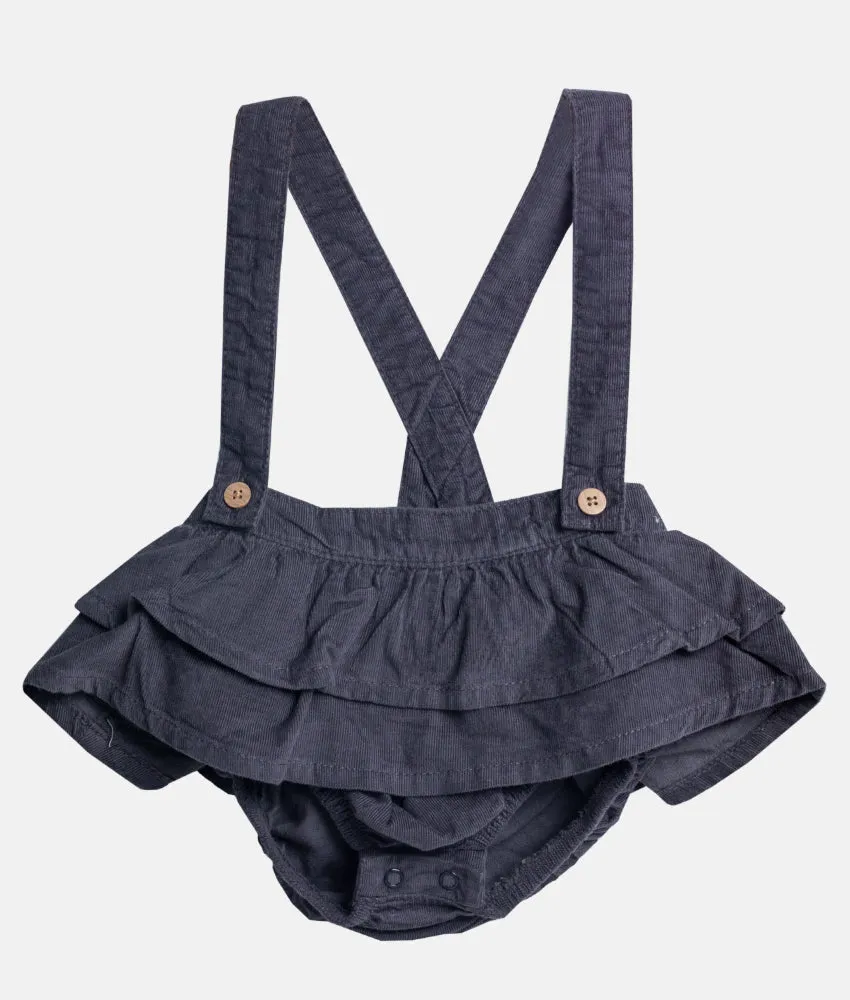 Baby Skirts With Suspenders - Black