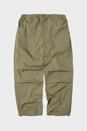 Banding Wide Fatigue Pants - Khaki Beige