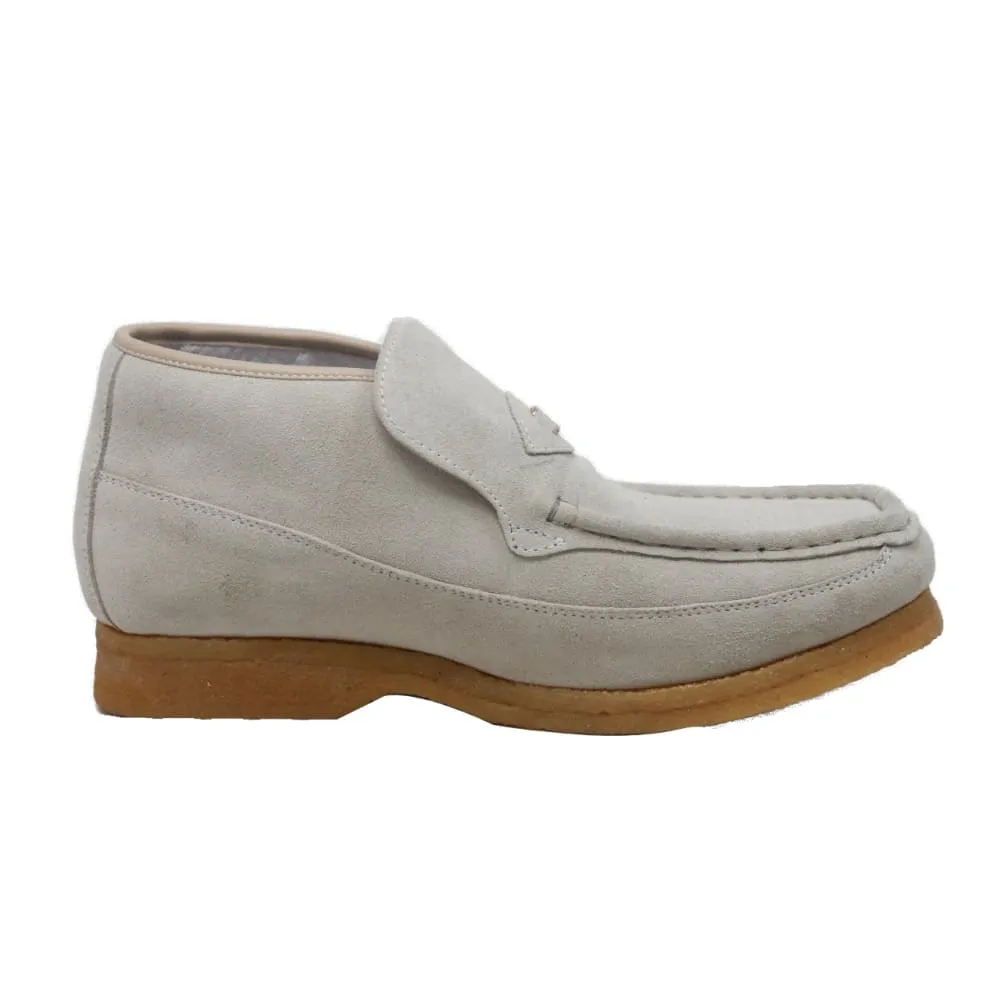 British Walkers BWB Men's Suede Slip On Crepe Sole