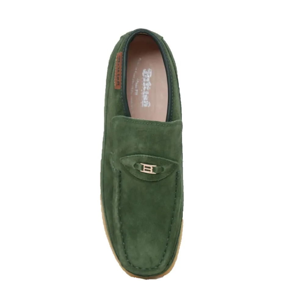 British Walkers BWB Men's Suede Slip On Crepe Sole