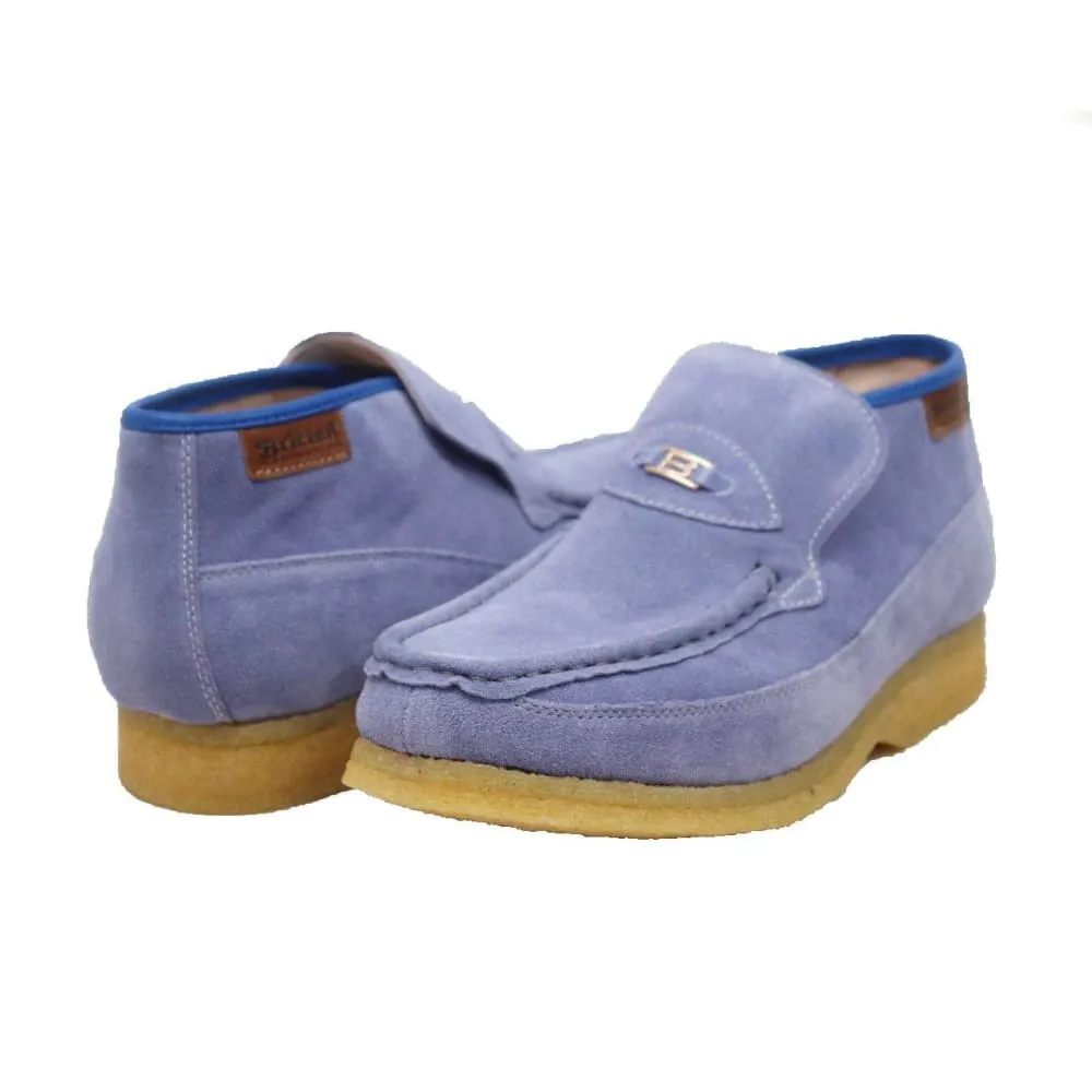 British Walkers BWB Men's Suede Slip On Crepe Sole