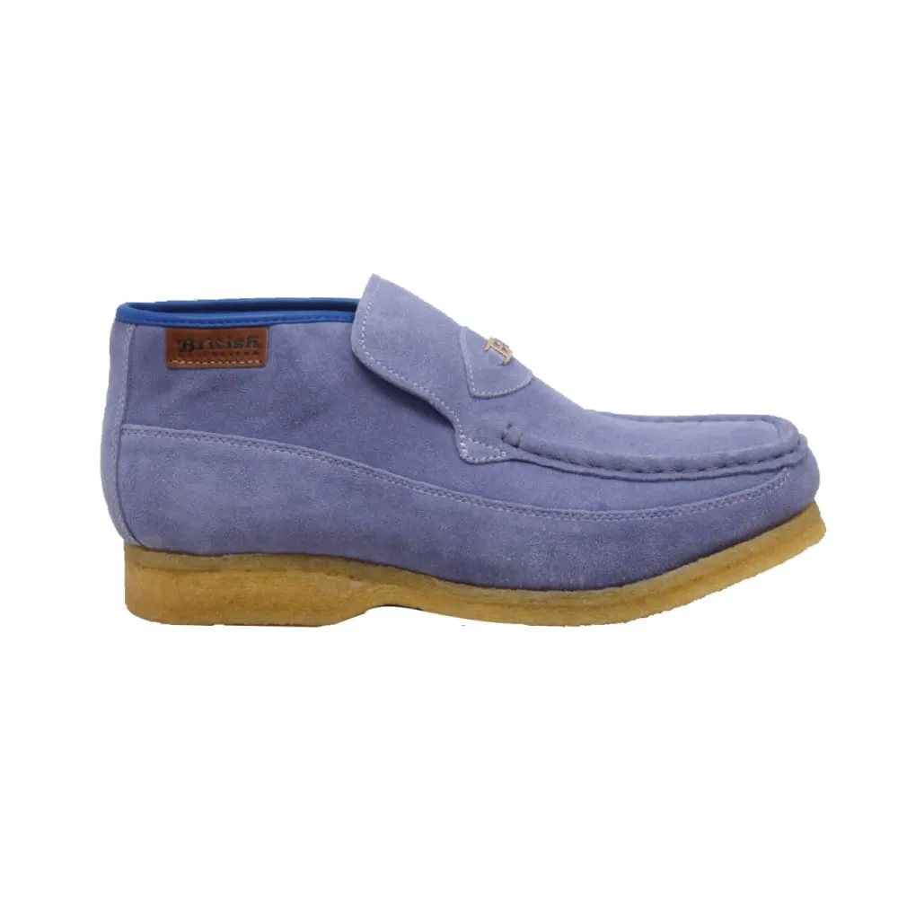 British Walkers BWB Men's Suede Slip On Crepe Sole