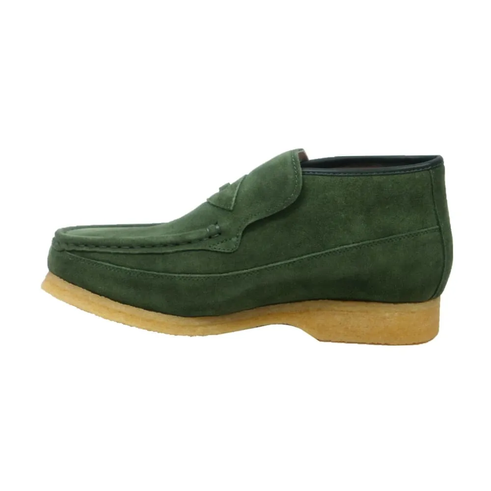 British Walkers BWB Men's Suede Slip On Crepe Sole