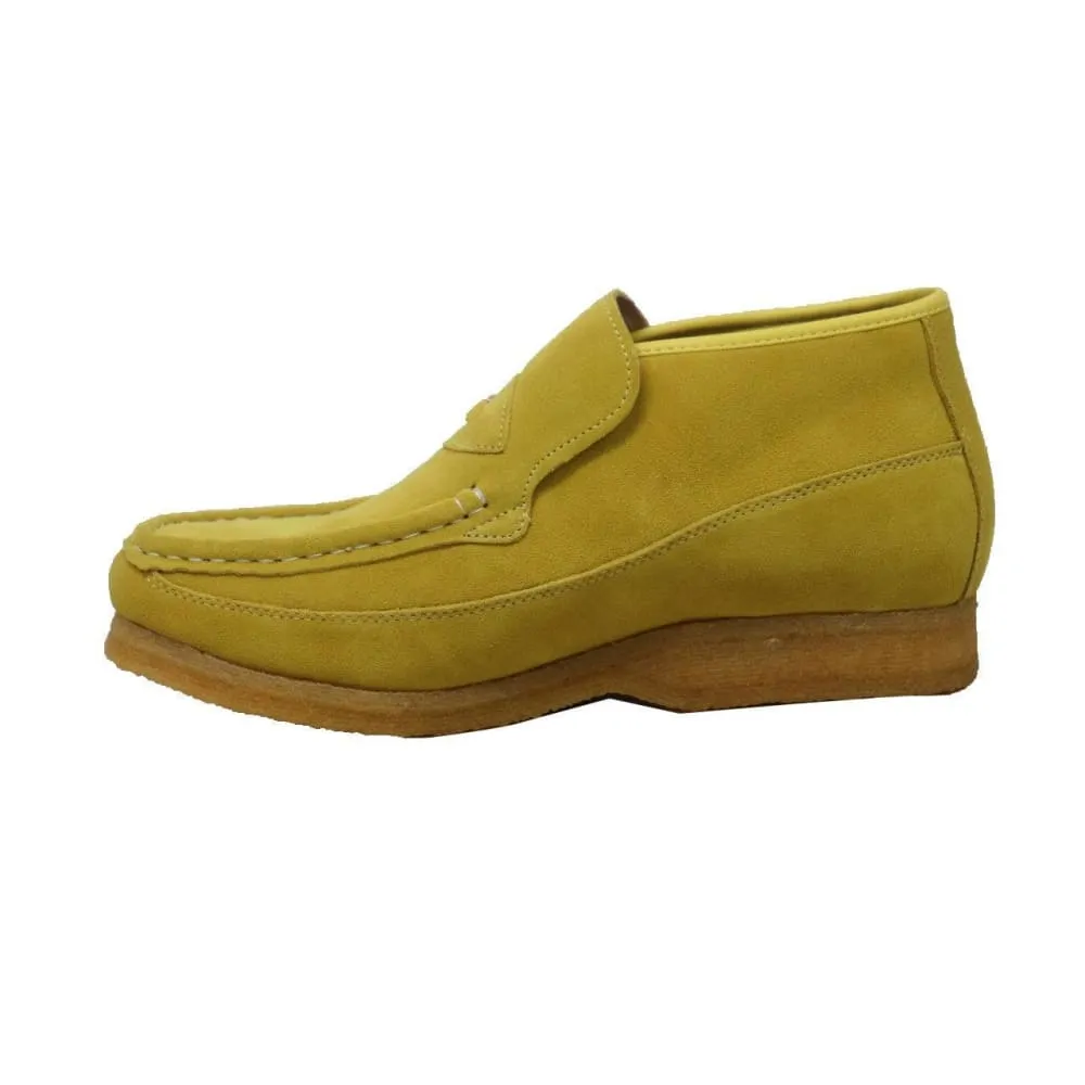 British Walkers BWB Men's Suede Slip On Crepe Sole