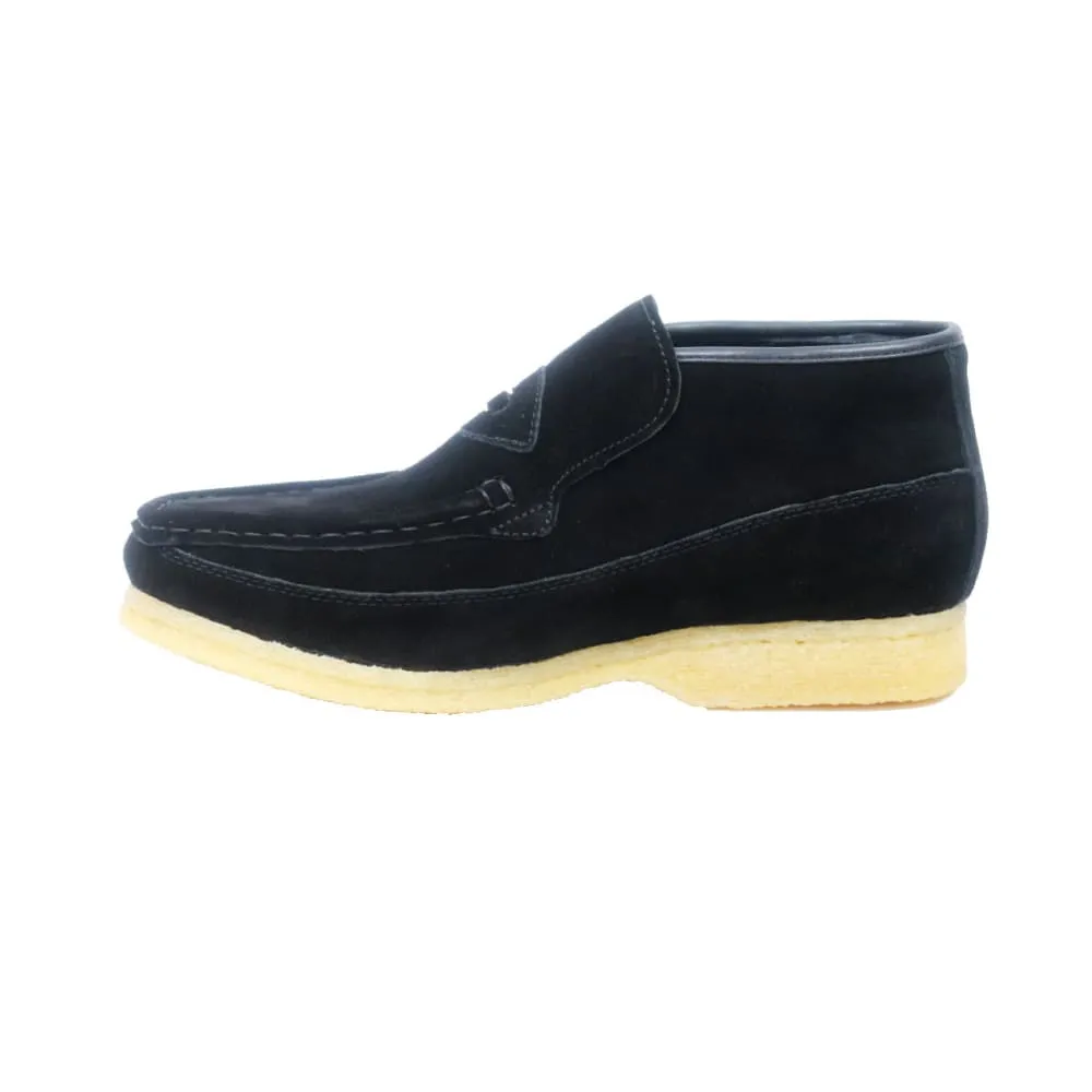 British Walkers BWB Men's Suede Slip On Crepe Sole