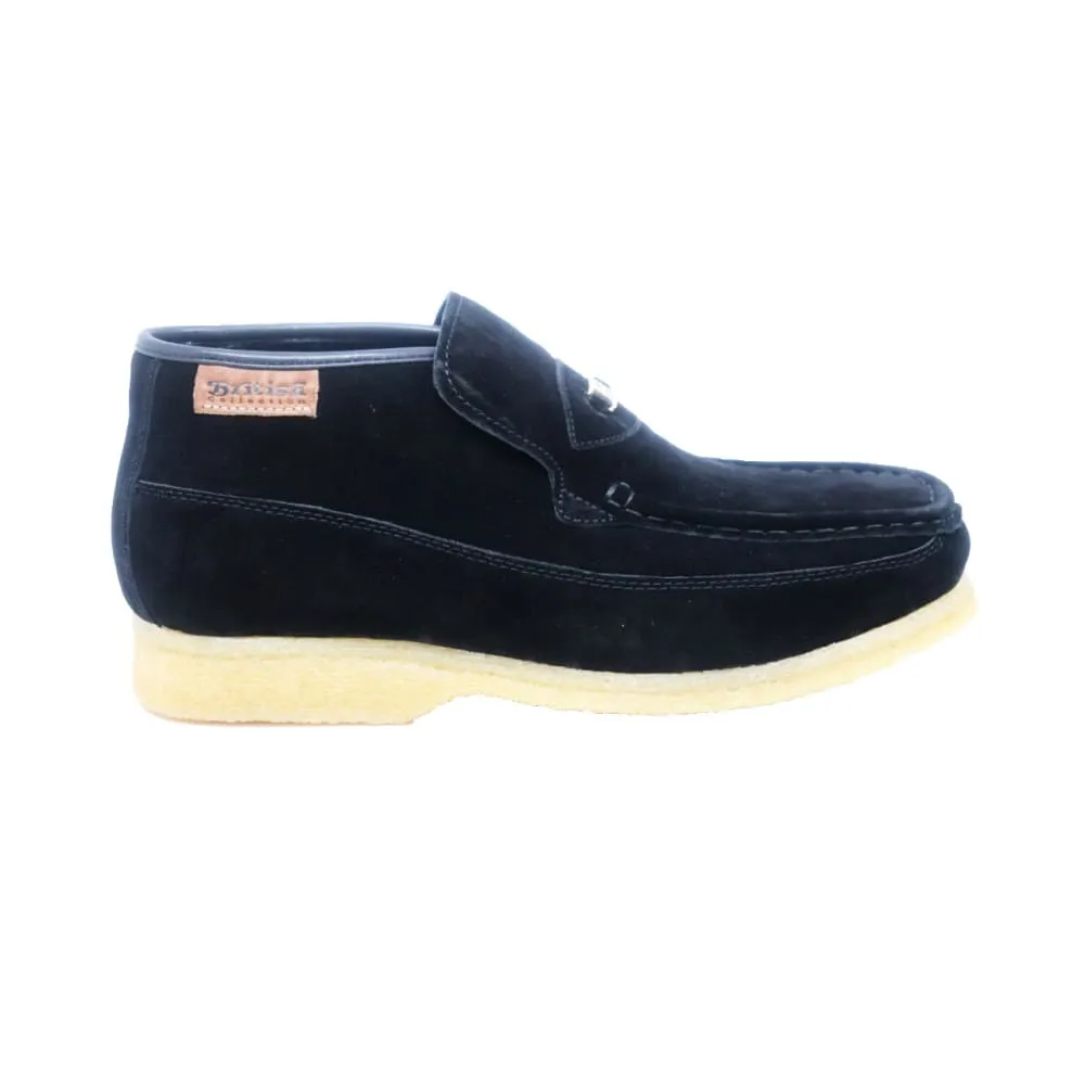 British Walkers BWB Men's Suede Slip On Crepe Sole