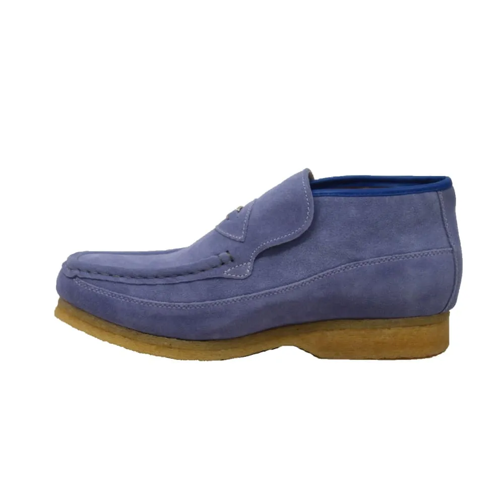 British Walkers BWB Men's Suede Slip On Crepe Sole