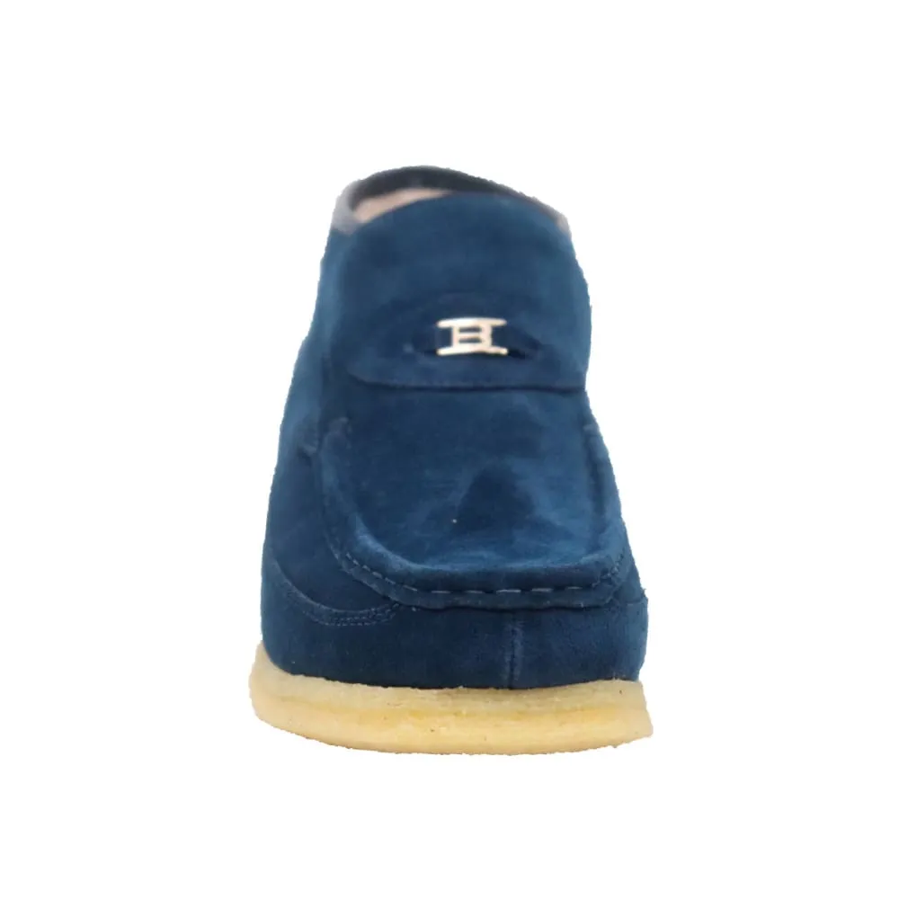 British Walkers BWB Men's Suede Slip On Crepe Sole