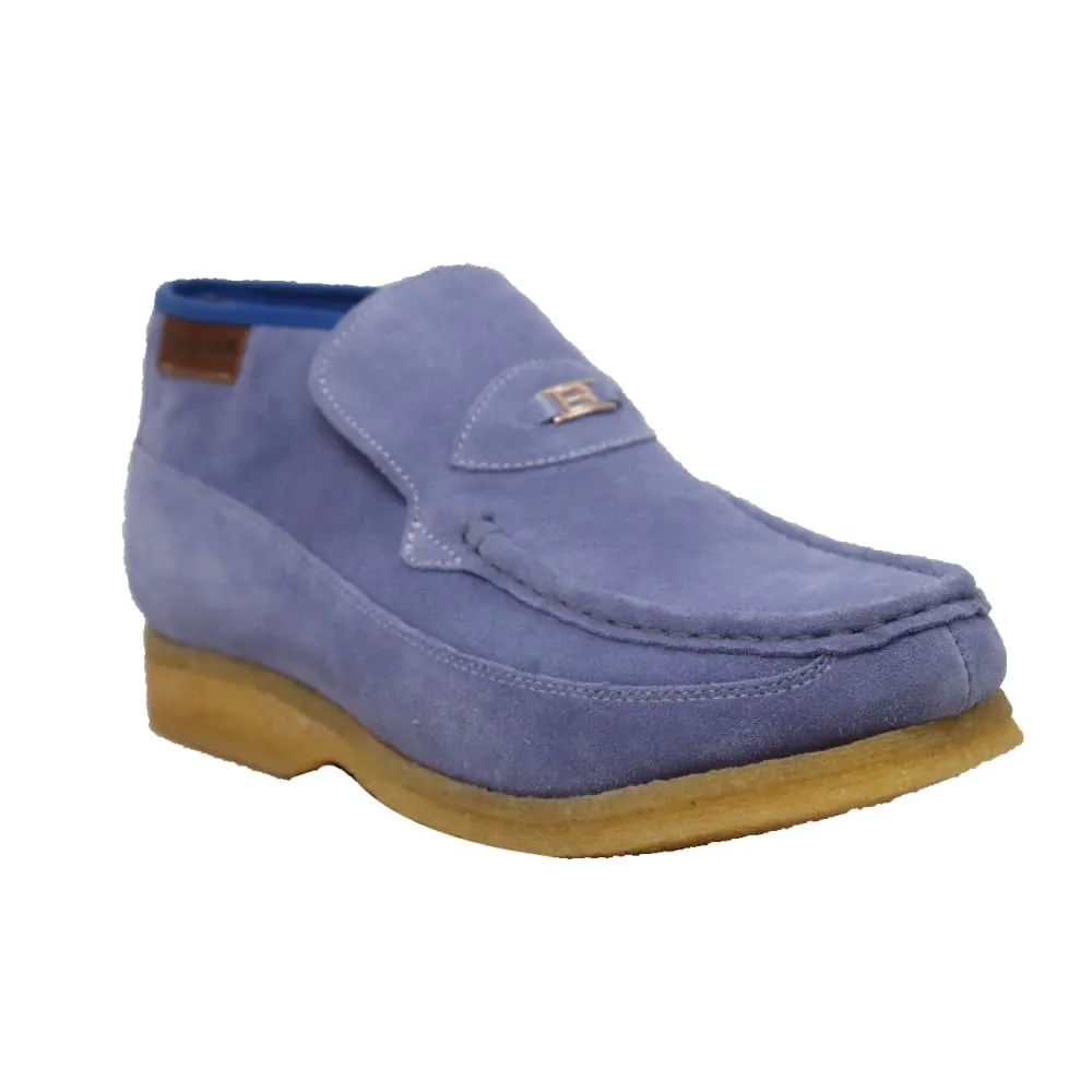 British Walkers BWB Men's Suede Slip On Crepe Sole