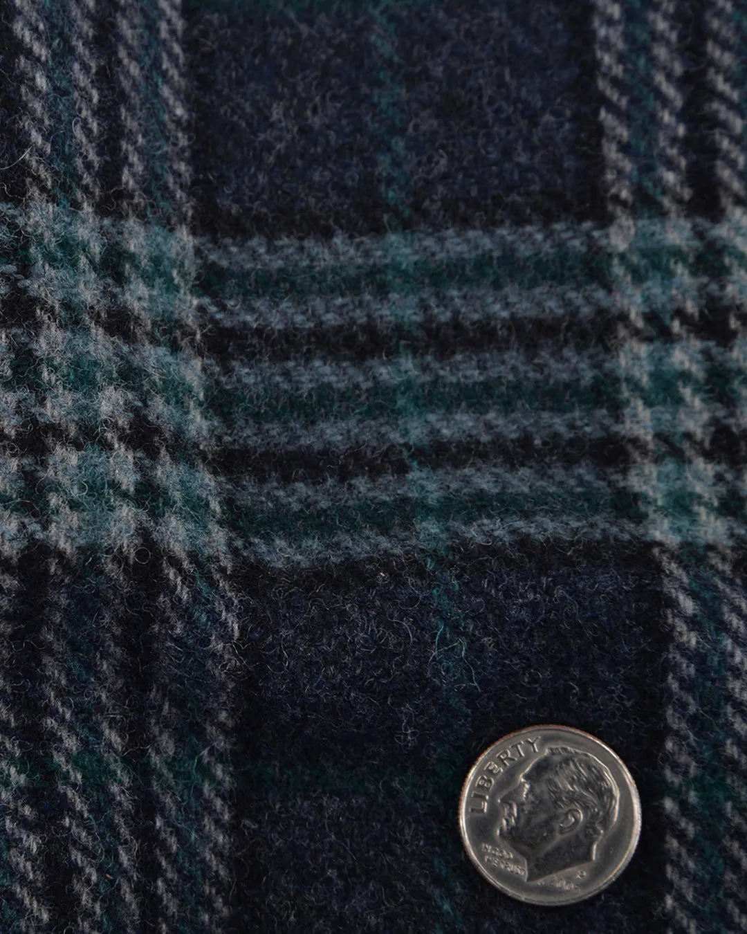 Cerruti Blue Green Wool Plaid Pants