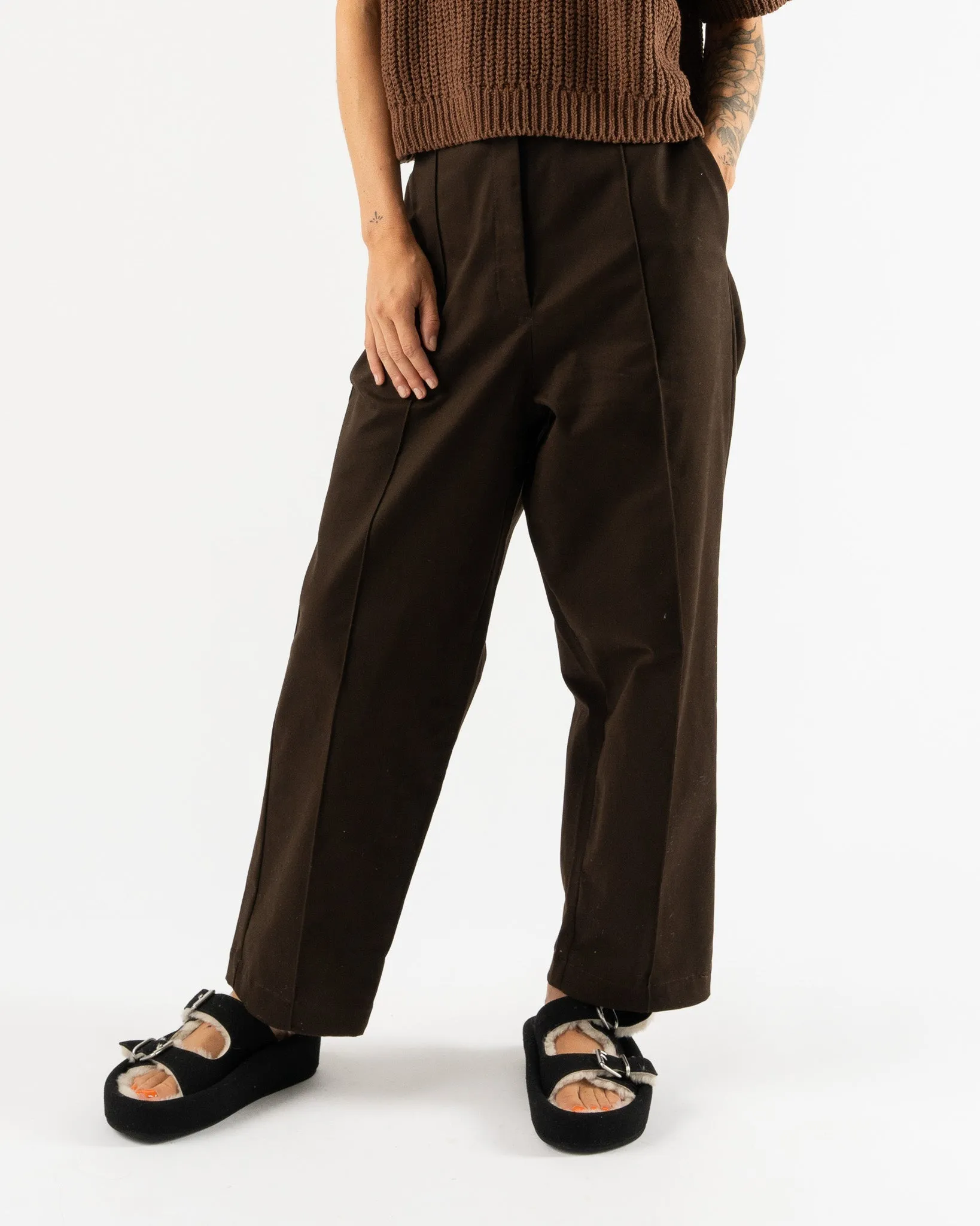 Cordera Soft Cotton Seam Pants in Java