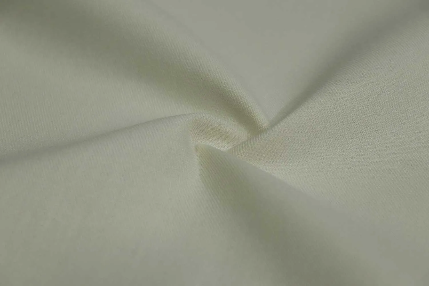 Cream Plain Rayon Blend Fabric