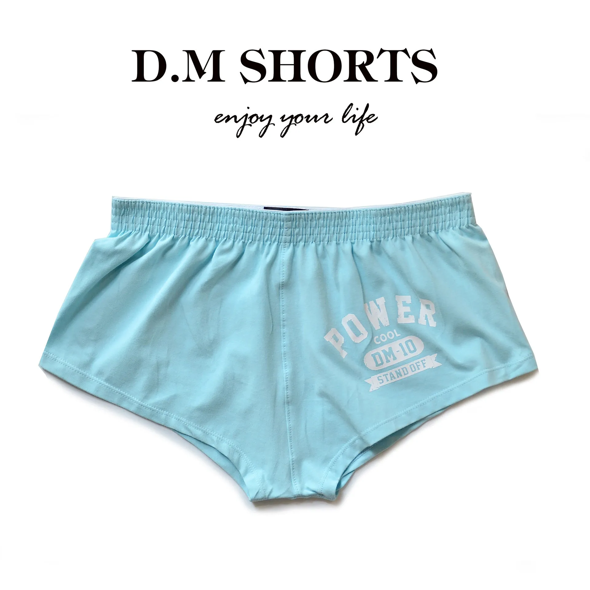 D.M Men's Home Pants Boxers Cotton Comfortable Printed Letters Boxer