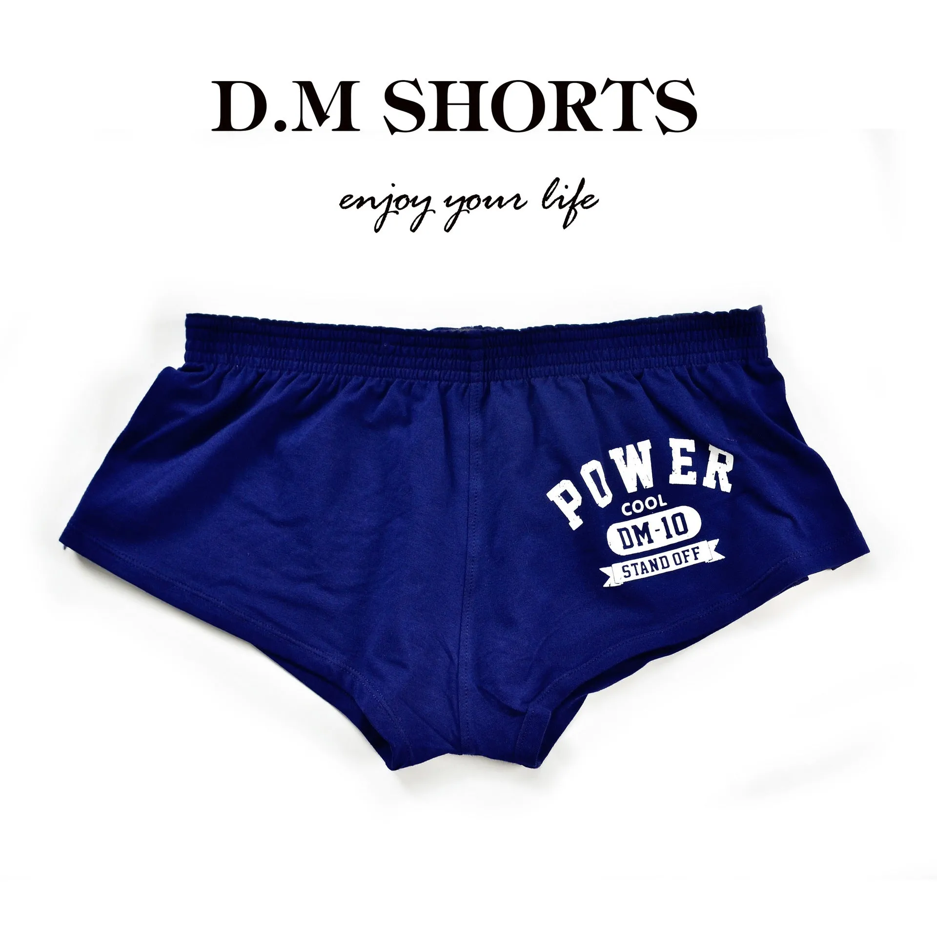 D.M Men's Home Pants Boxers Cotton Comfortable Printed Letters Boxer