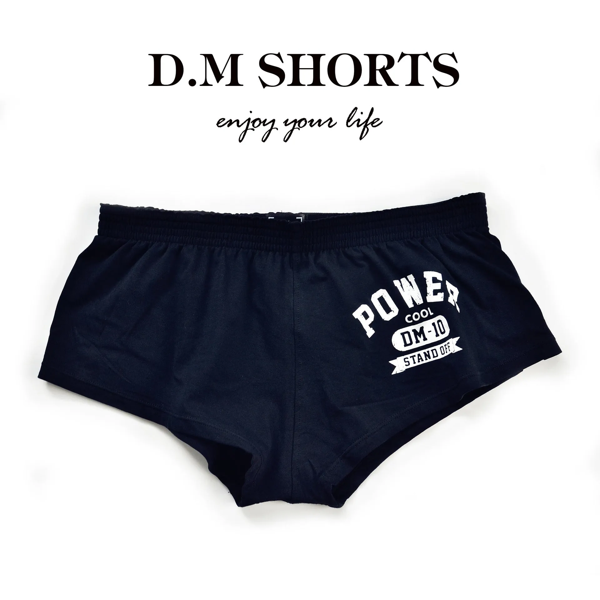 D.M Men's Home Pants Boxers Cotton Comfortable Printed Letters Boxer