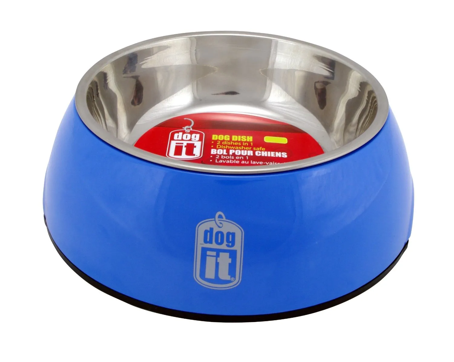 Dogit Durable Bowl with Stainless Steel Insert for Dogs L