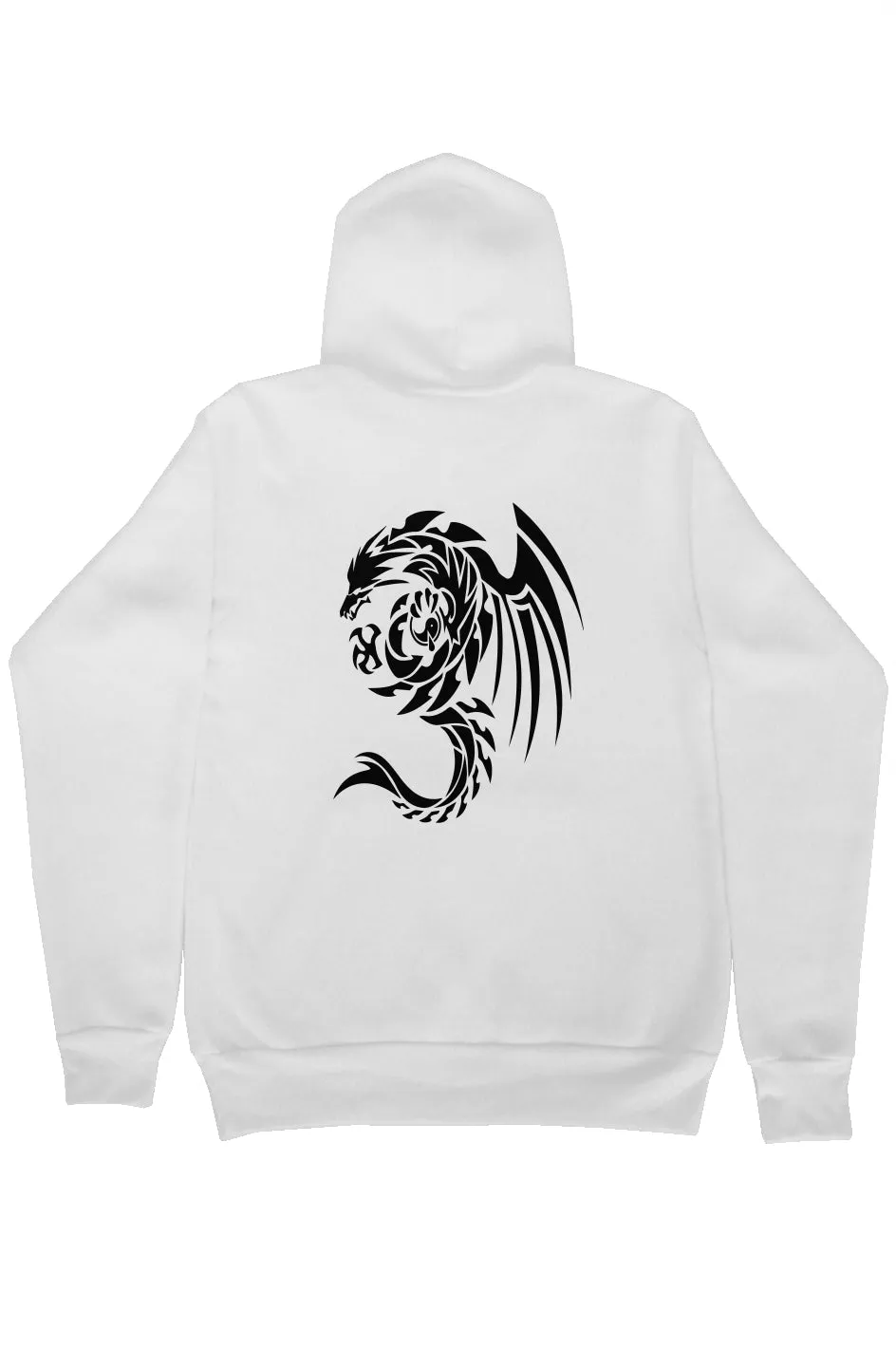 Dragon Foxx™ Tribal Dragon White Pullover Hoodie