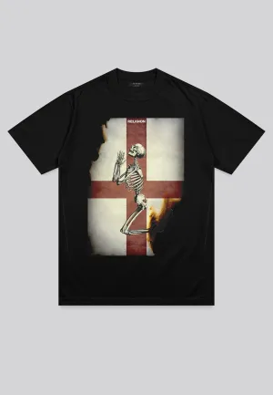 ENGLAND SKELETON T-SHIRT JET BLACK