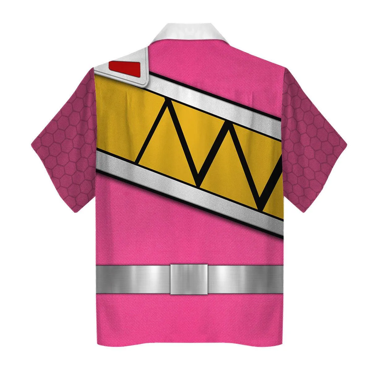 Gearhomie Pink Power Rangers Dino Charge Hoodies Sweatshirt T-shirt Hawaiian Tracksuit