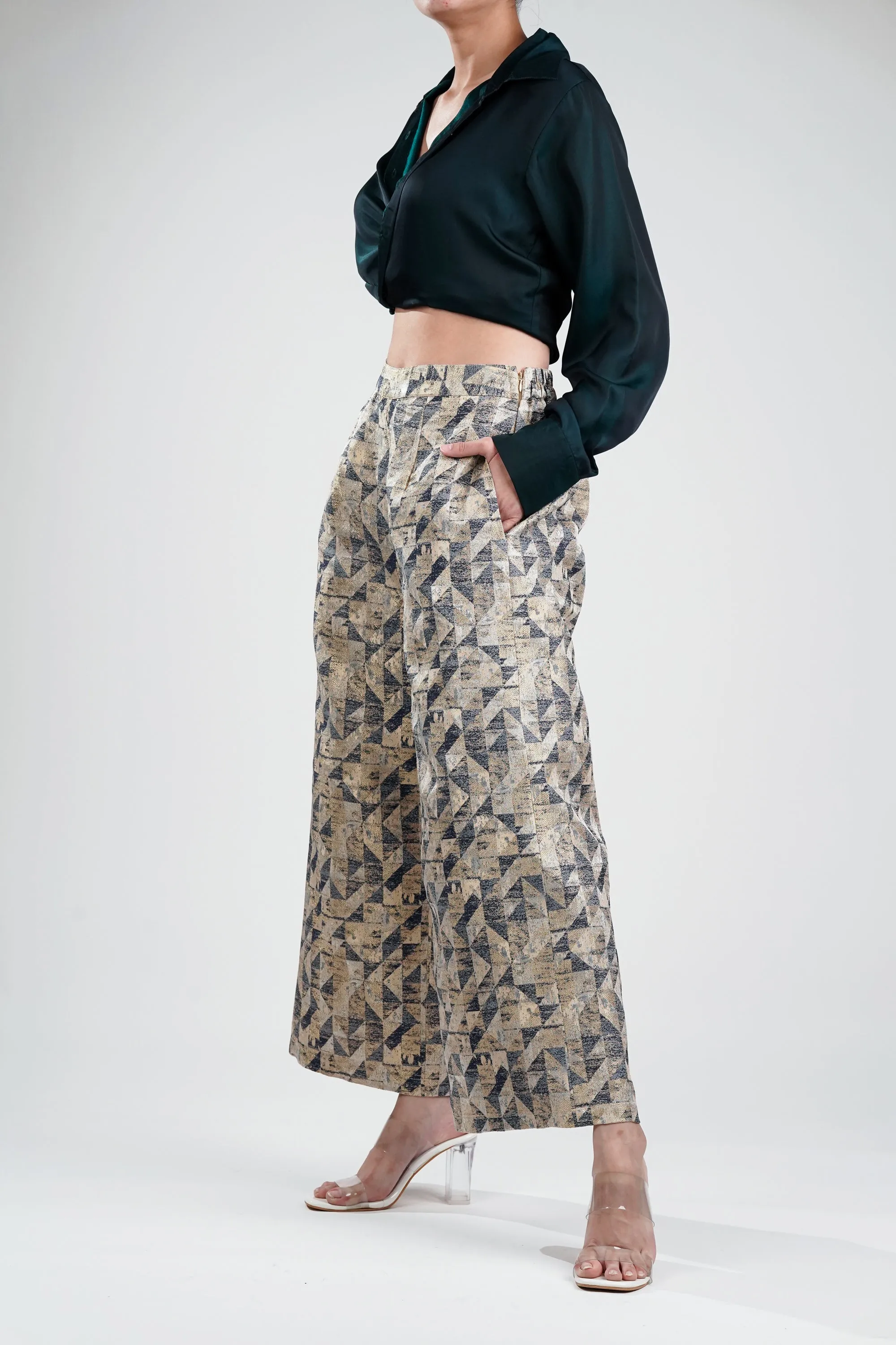 Geo Glam Palazzo Pant