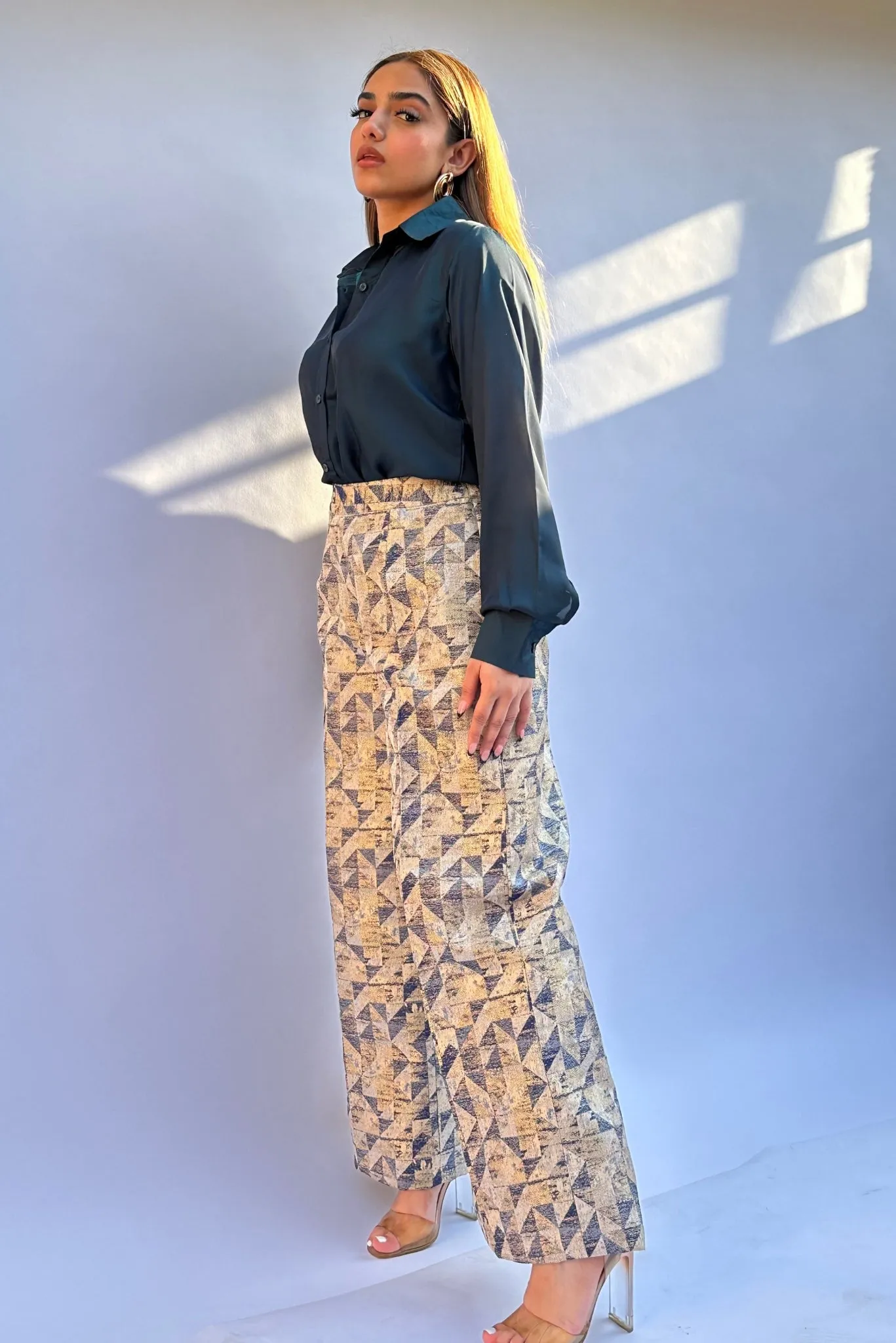 Geo Glam Palazzo Pant