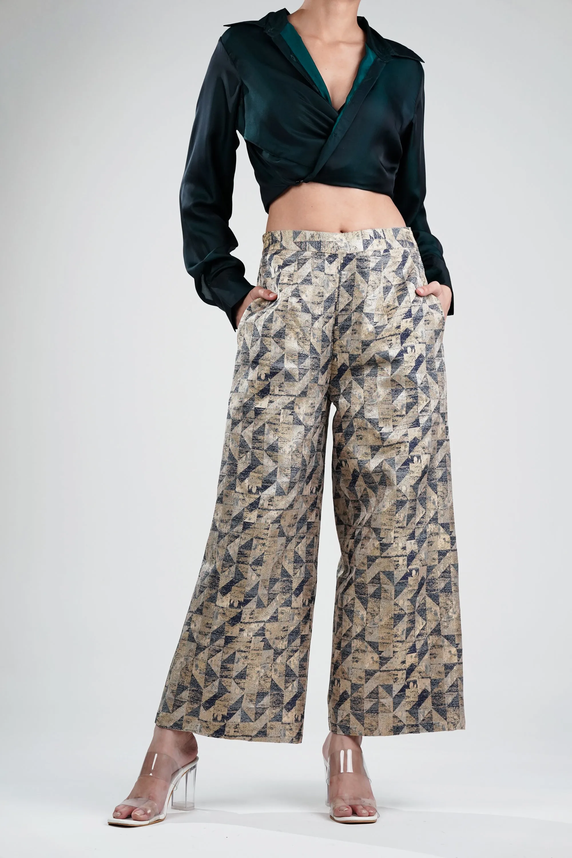 Geo Glam Palazzo Pant