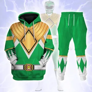 Green Ranger Dragon Shield Hoodies Sweatshirt T-shirt Hawaiian Tracksuit