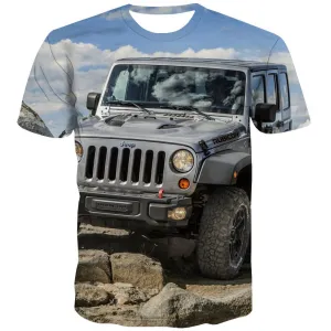 Jeep T shirts Men Offroad Tshirt Printed car Tshirts Cool Short Sleeve T shirts