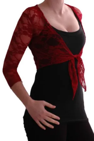 Karina Lace Tie Front Shrugs