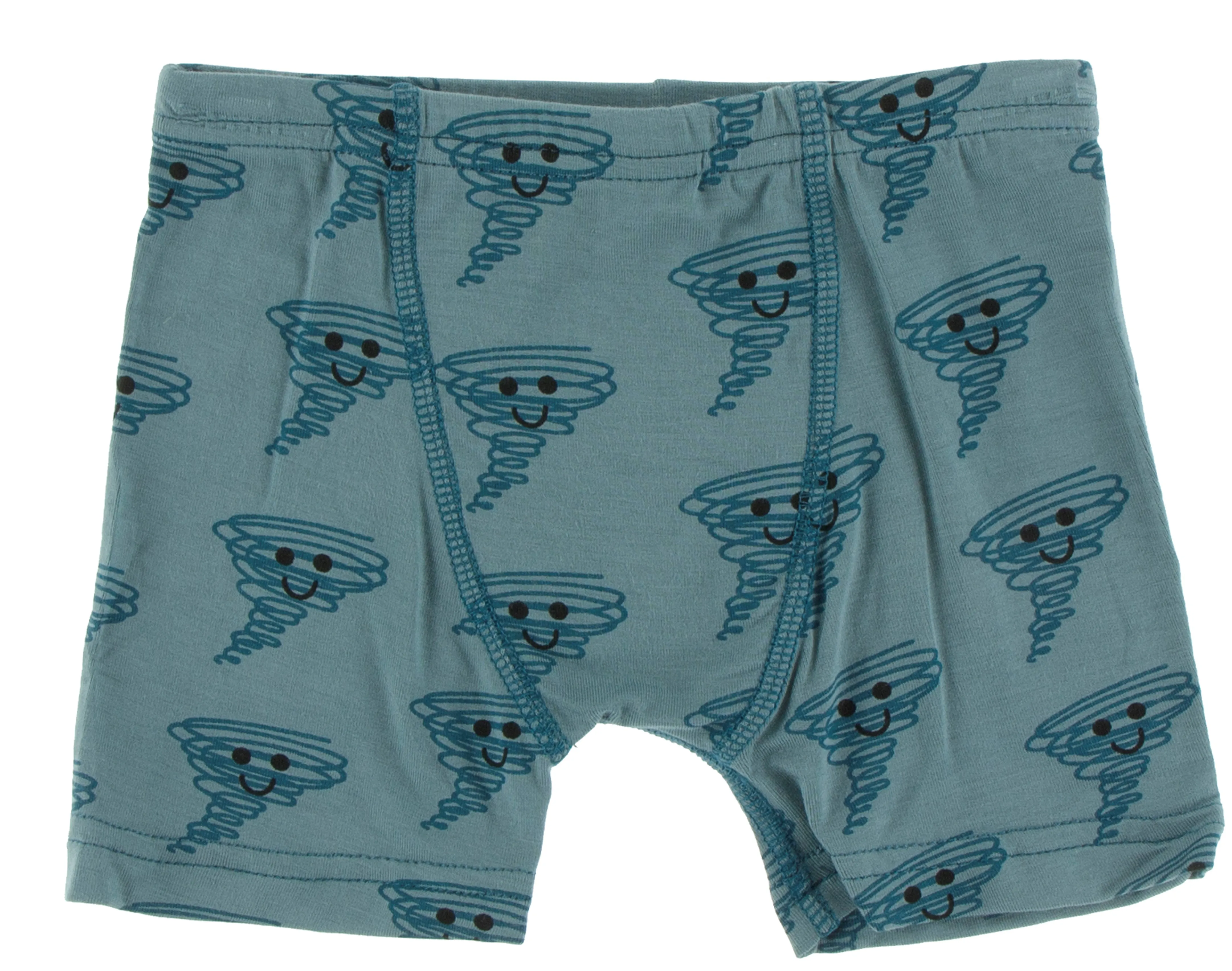 KicKee Pants Dusty Sky Happy Tornado & Heritage Blue Wind Boxer Briefs Set