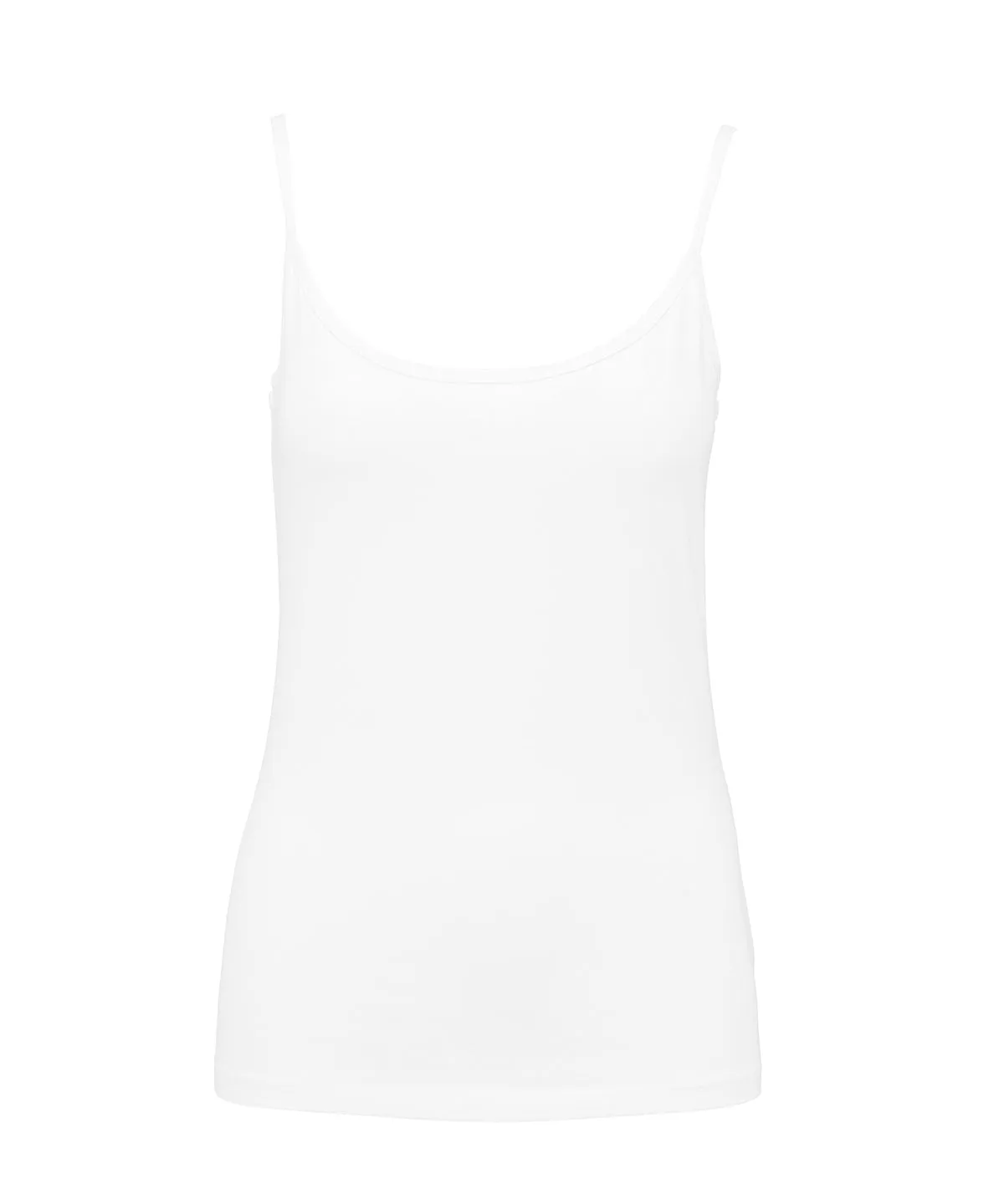 Ladies strappy tank top | White