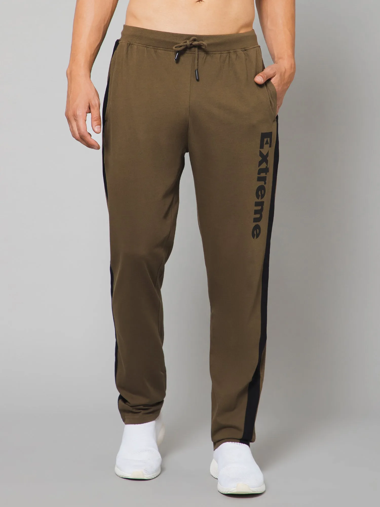 Men Olive Track Pant