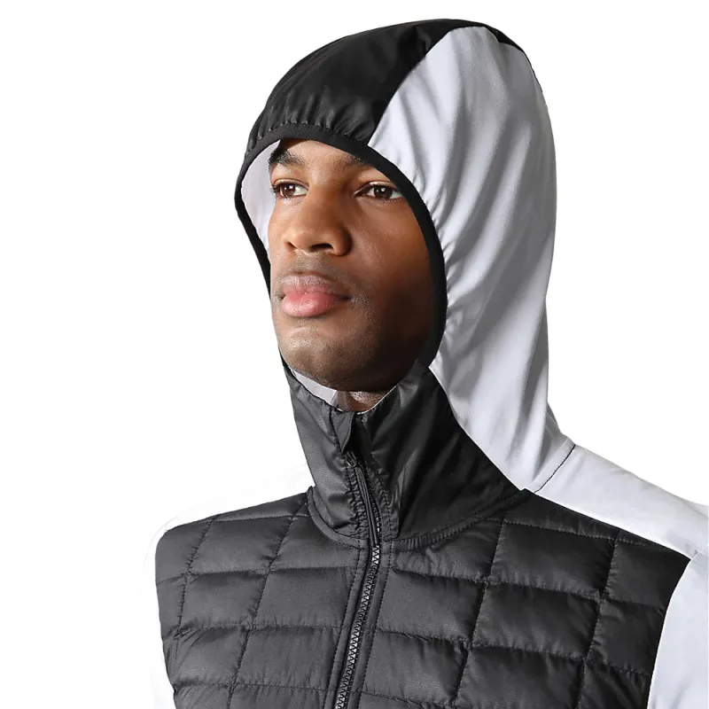 Mens The North Face Black/White Lab Hybrid Thermoball Hooded Jacket