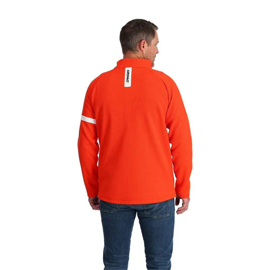 Mens Wengen Bandit Full Zip - Twisted Orange