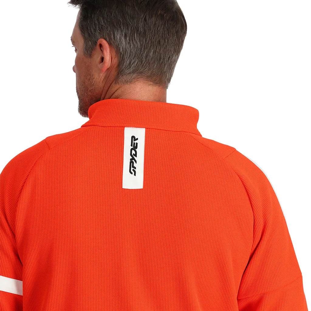 Mens Wengen Bandit Full Zip - Twisted Orange