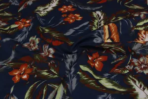 Multicolor Floral Rayon Fabric