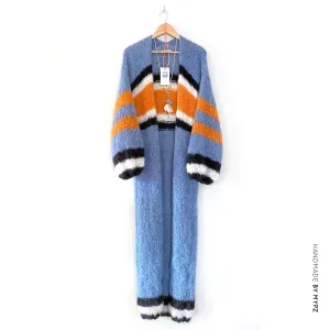 MYPZ Long Mohair Cardigan Cool Blue