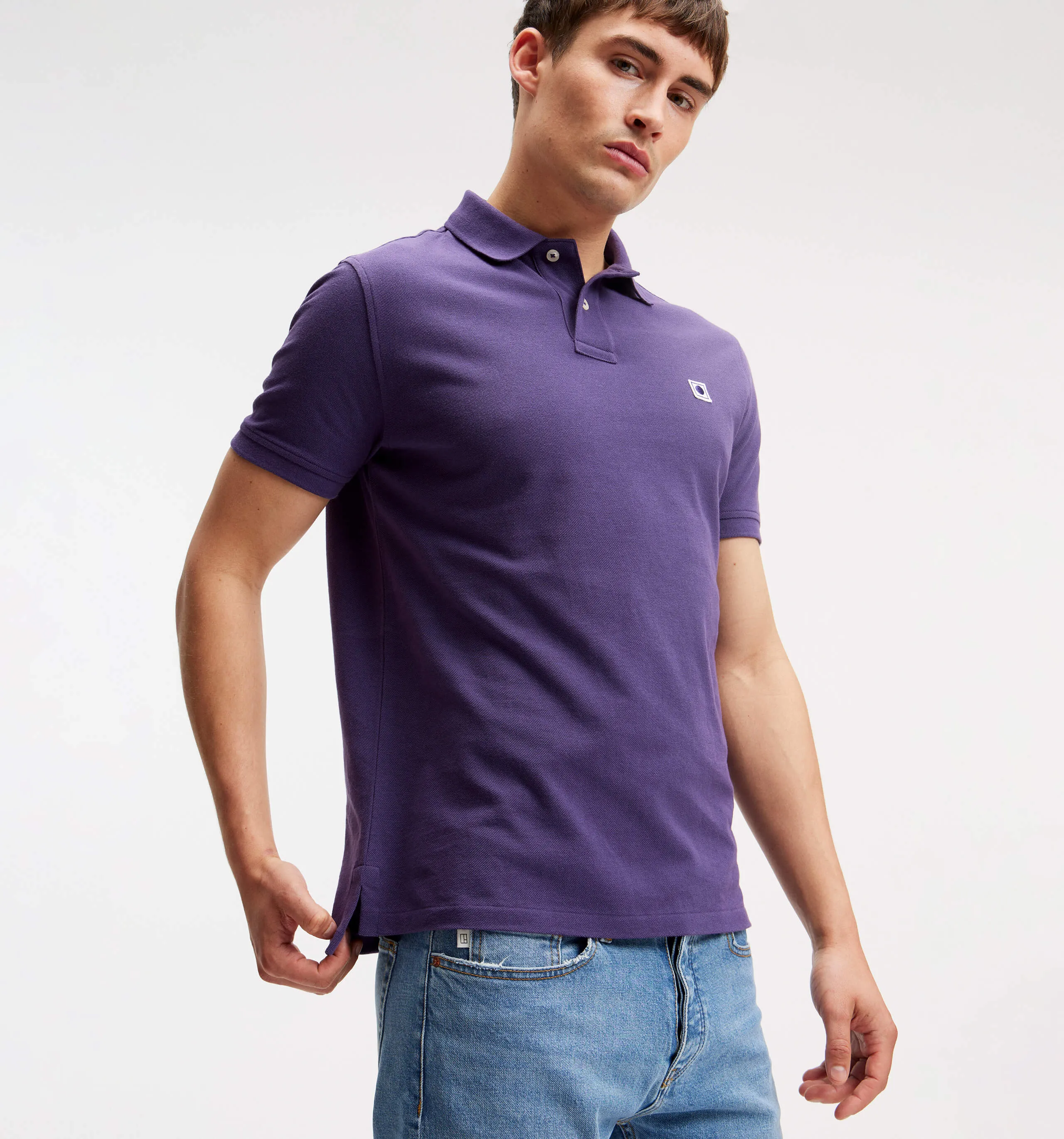 Pique Polo Dark Purple