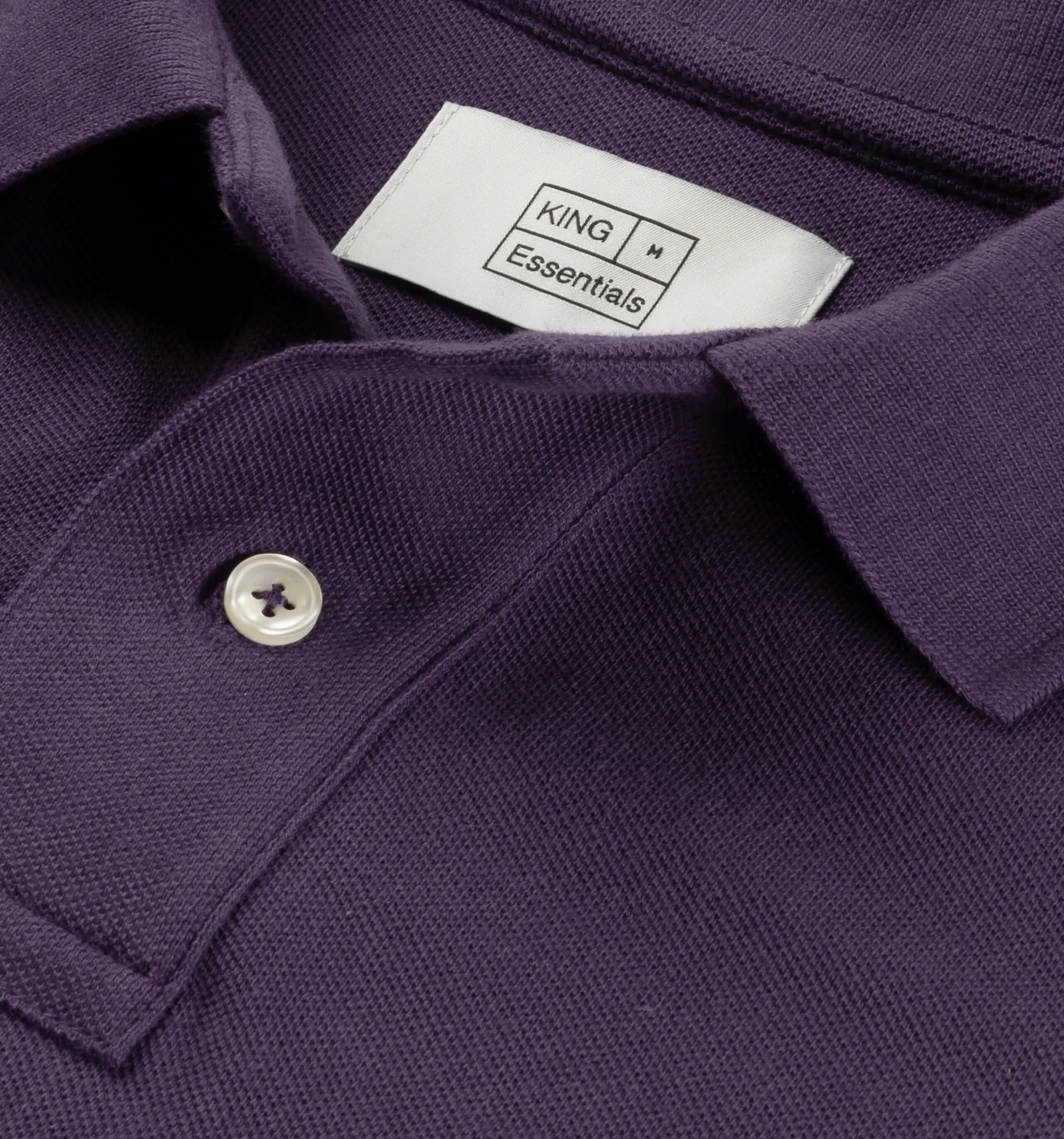 Pique Polo Dark Purple