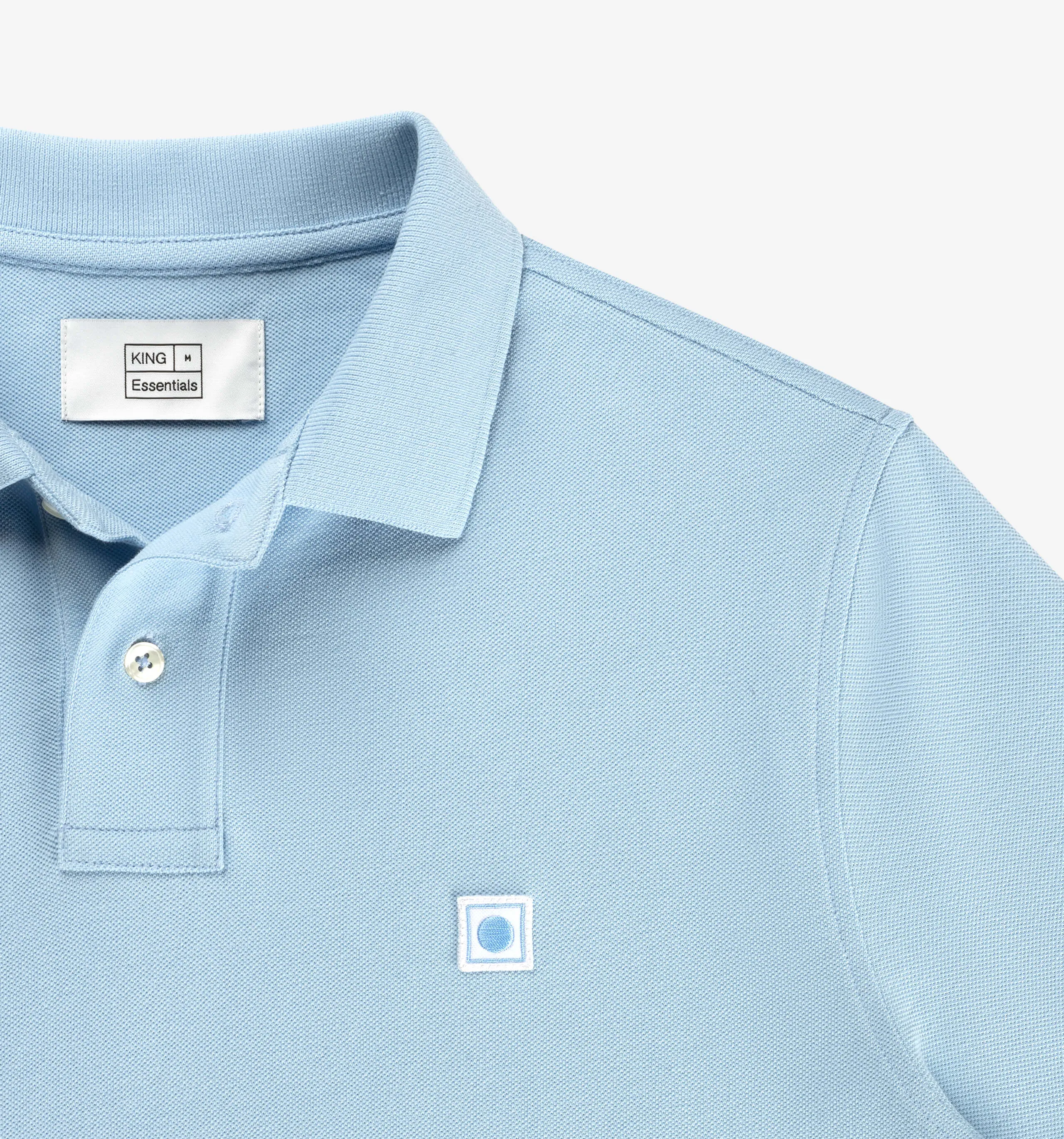 Pique Polo Light Blue