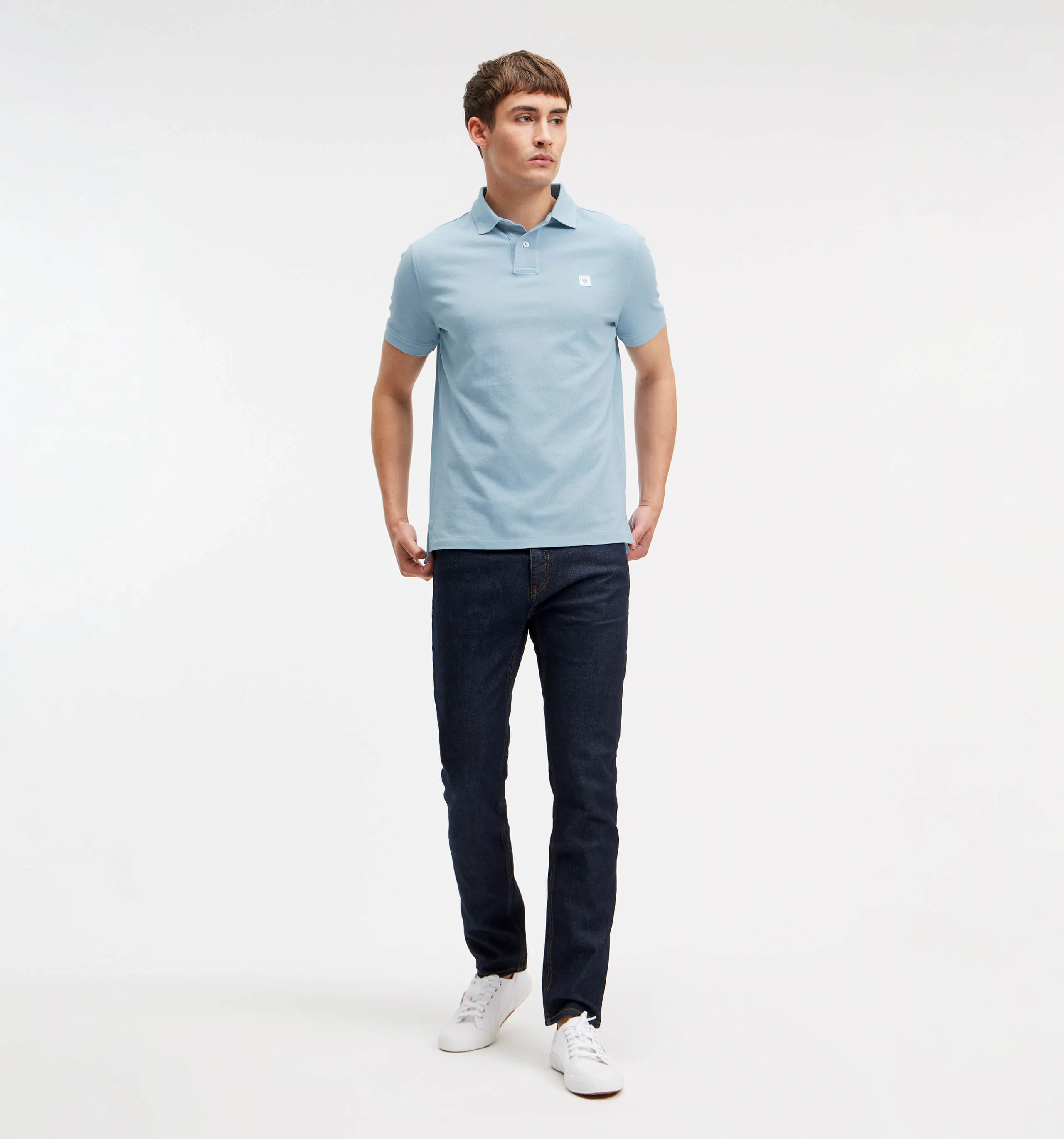 Pique Polo Light Blue