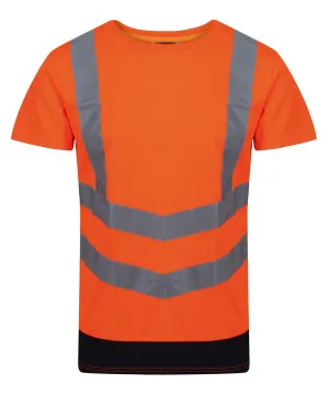 Pro hi-vis short sleeve t-shirt | Orange/Navy