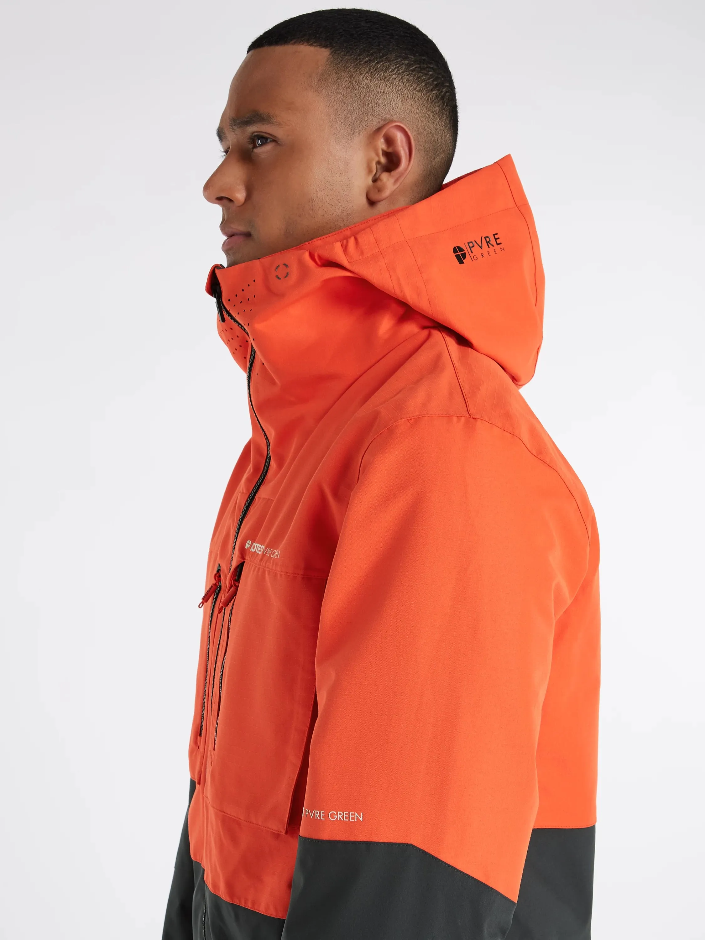 Protest PRT Onega Mens Jacket Orange Fire