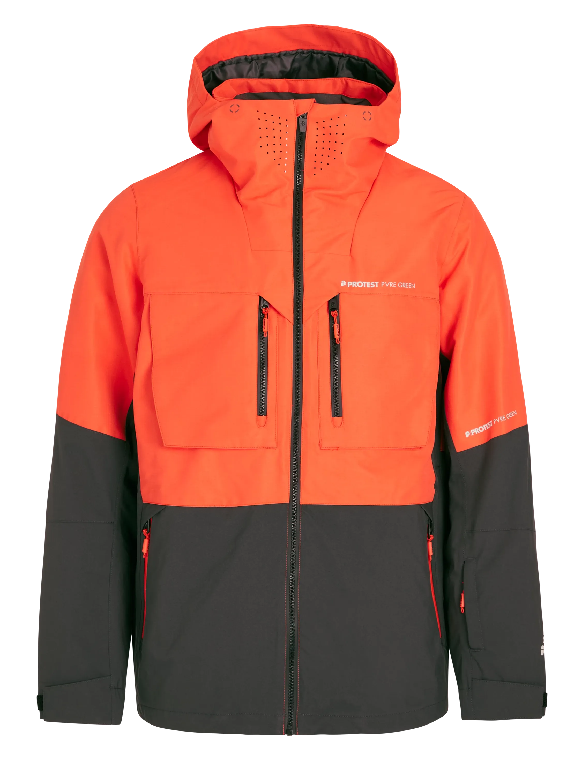 Protest PRT Onega Mens Jacket Orange Fire