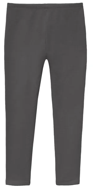 Soft Fleece Stretch Leggings| Charcoal